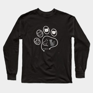 Cat footprint Long Sleeve T-Shirt